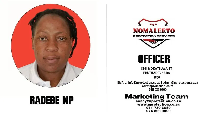 Nomaleeto Protection Services Officer