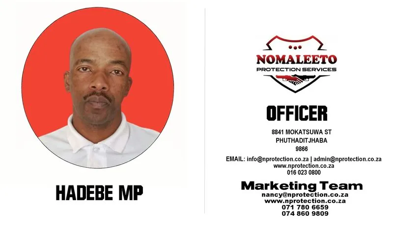 Nomaleeto Protection Services Officer