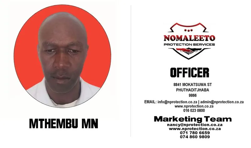 Nomaleeto Protection Services Officer