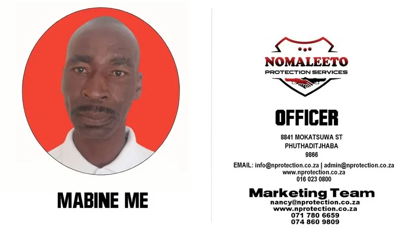 Nomaleeto Protection Services Officer