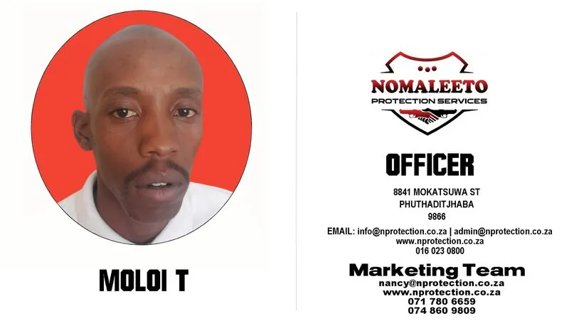 Nomaleeto Protection Services Officer
