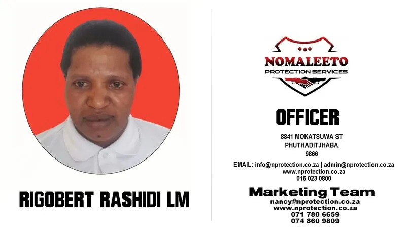 Nomaleeto Protection Services Officer