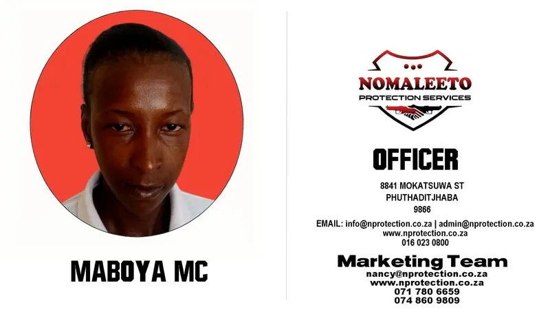 Nomaleeto Protection Services Officer