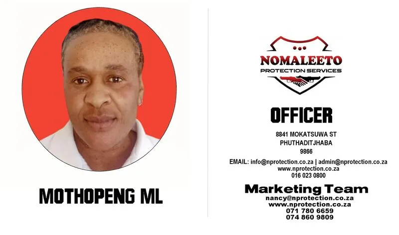 Nomaleeto Protection Services Officer