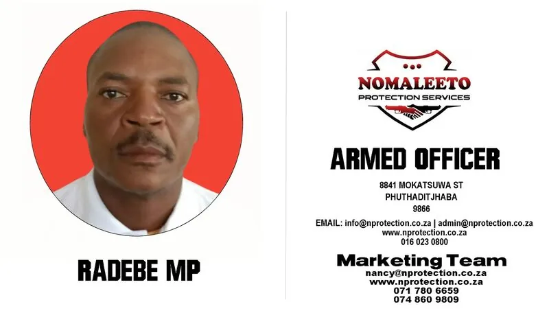 Nomaleeto Protection Services Officer