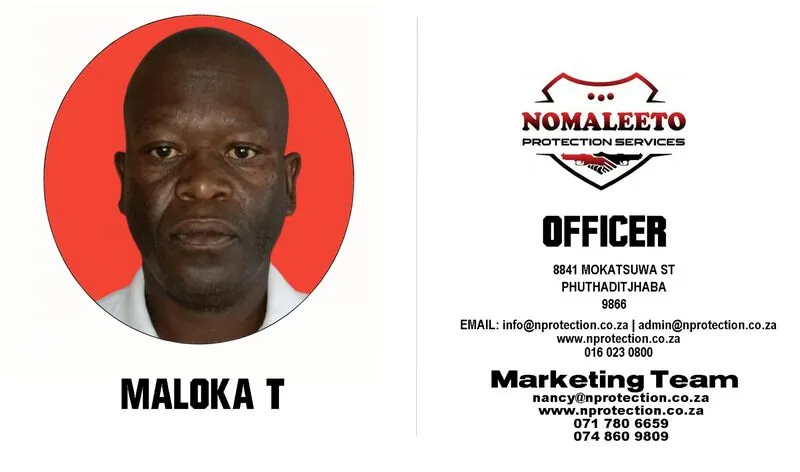 Nomaleeto Protection Services Officer