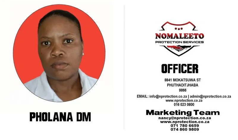 Nomaleeto Protection Services Officer