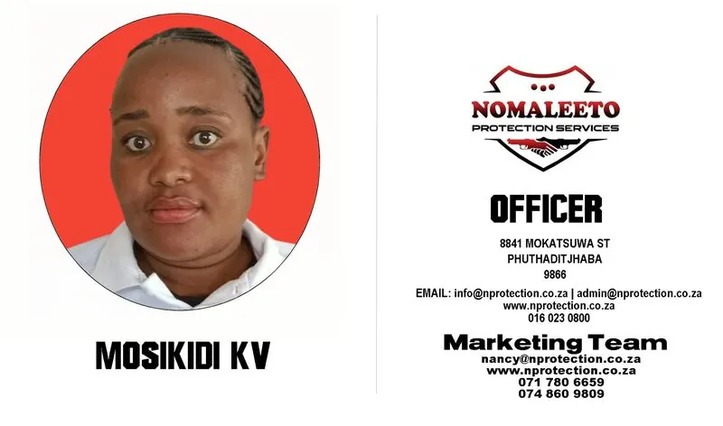 Nomaleeto Protection Services Officer