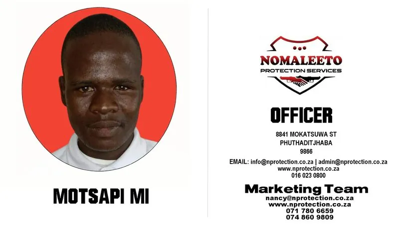Nomaleeto Protection Services Officer