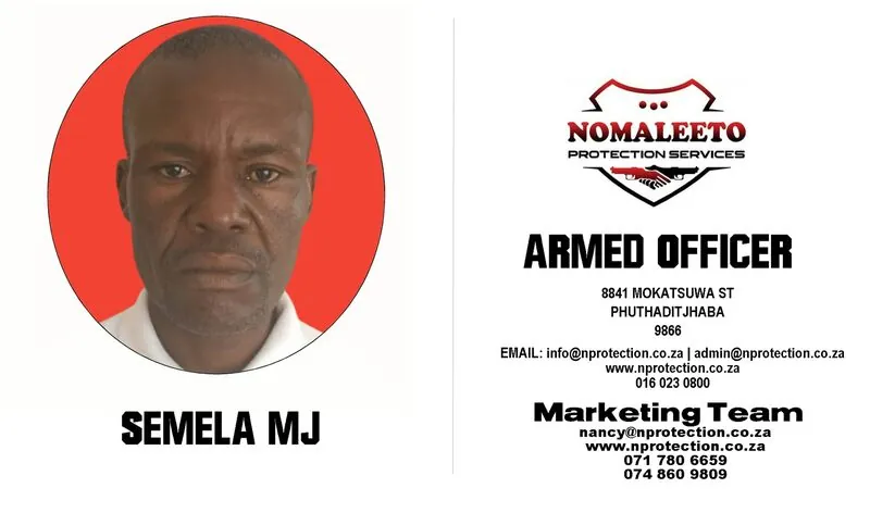 Nomaleeto Protection Services Officer
