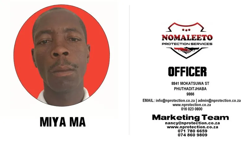 Nomaleeto Protection Services Officer