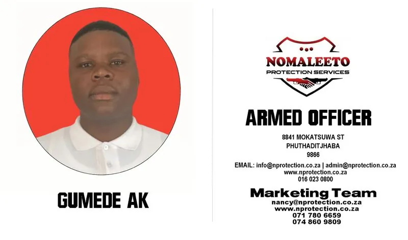 Nomaleeto Protection Services Officer