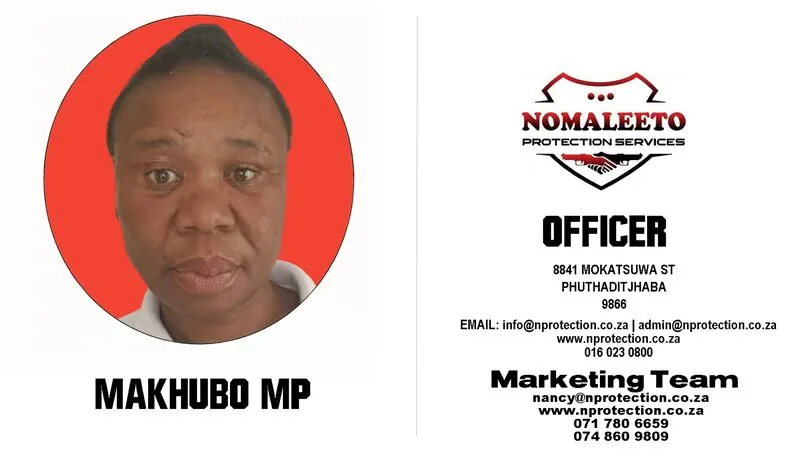 Nomaleeto Protection Services Officer