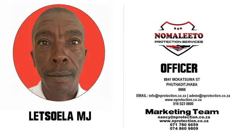 Nomaleeto Protection Services Officer