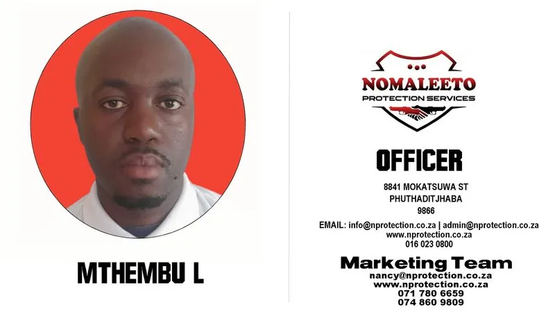 Nomaleeto Protection Services Officer