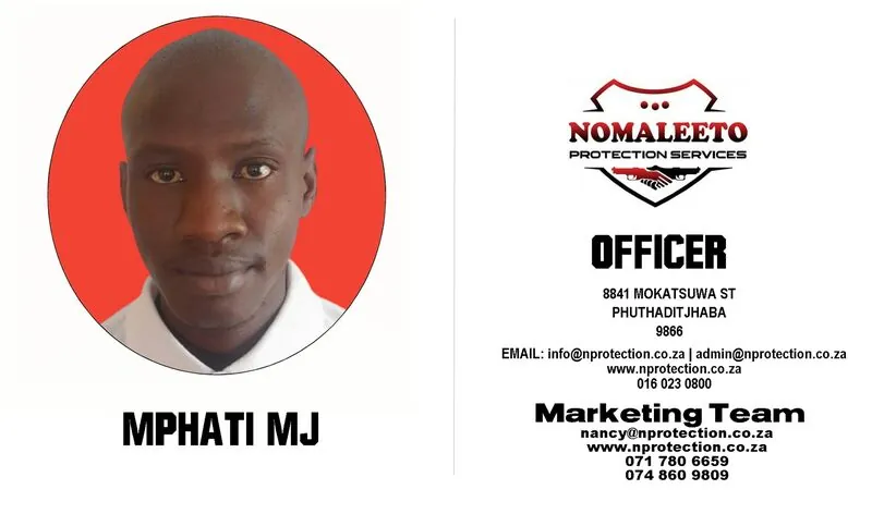 Nomaleeto Protection Services Officer