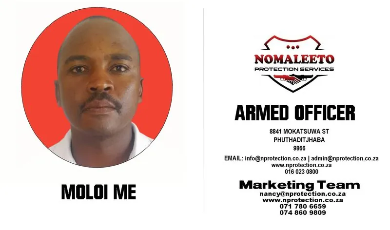 Nomaleeto Protection Services Officer