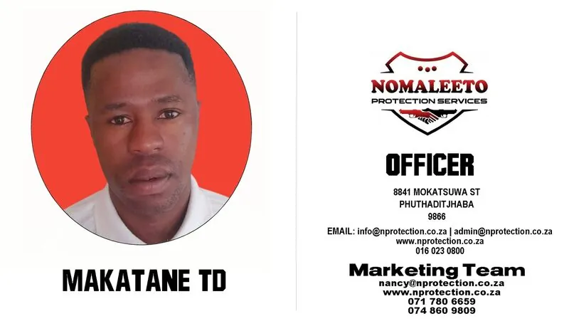 Nomaleeto Protection Services Officer