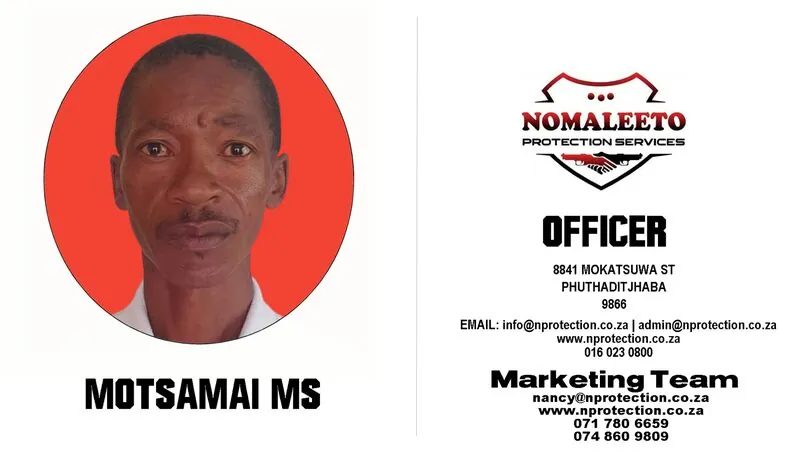 Nomaleeto Protection Services Officer