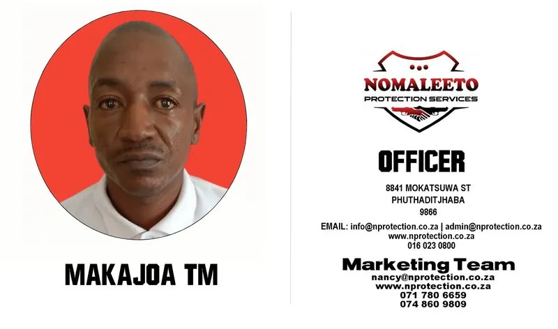Nomaleeto Protection Services Officer