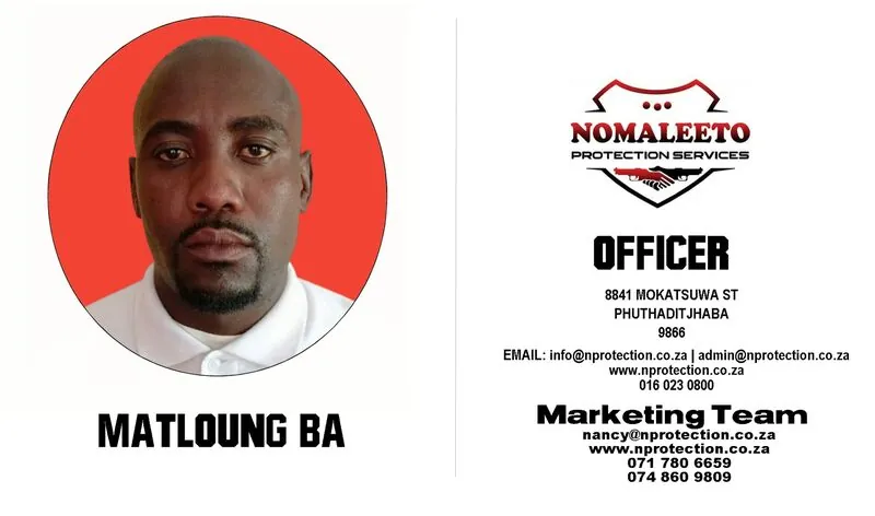 Nomaleeto Protection Services Officer