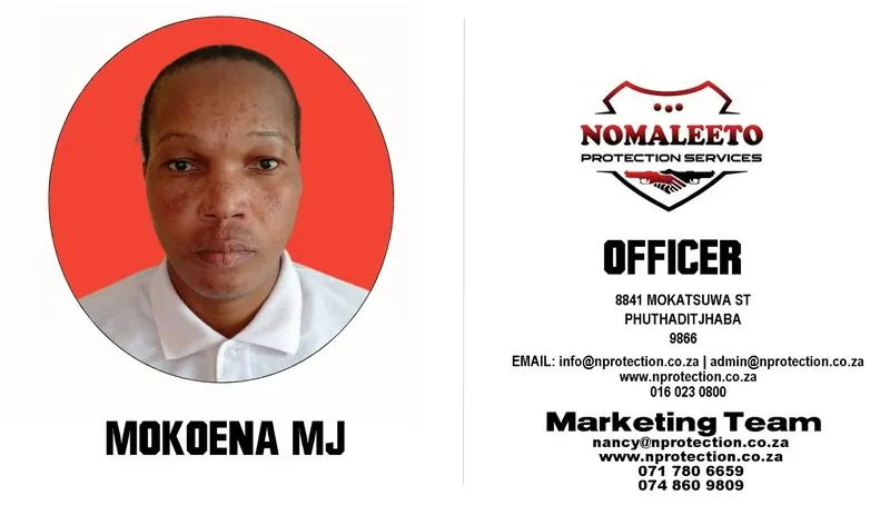 Nomaleeto Protection Services Officer