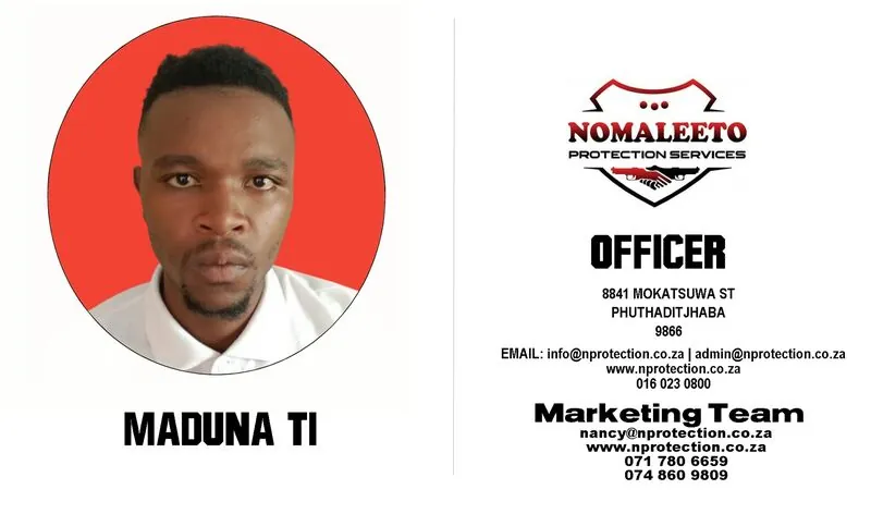 Nomaleeto Protection Services Officer