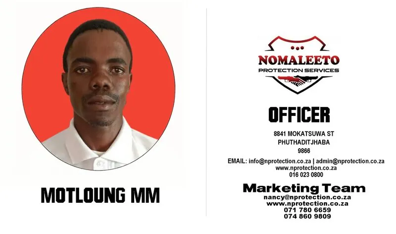 Nomaleeto Protection Services Officer