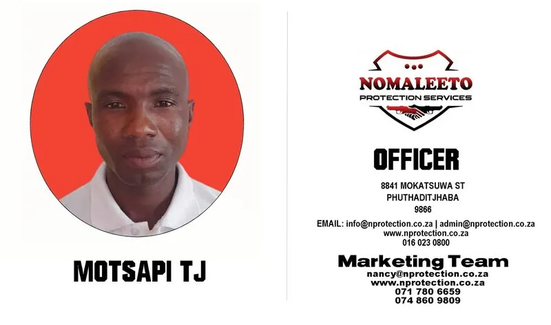 Nomaleeto Protection Services Officer