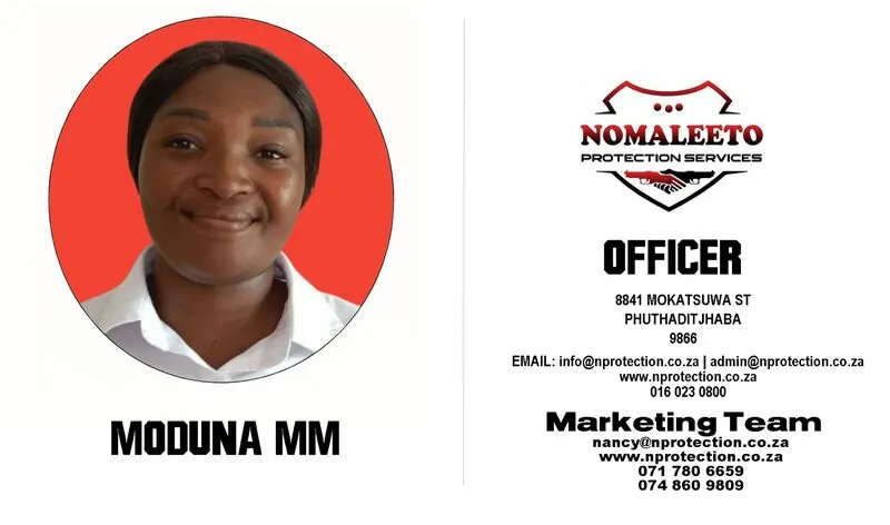 Nomaleeto Protection Services Officer