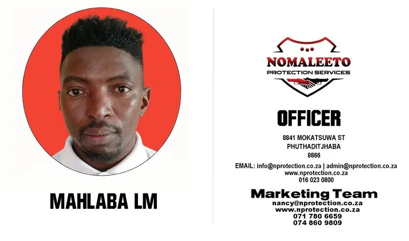 Nomaleeto Protection Services Officer